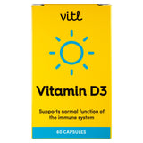 Vitl Vitamin D3 Immune System Capsules x60 GOODS Sainsburys   