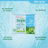 Simple Kind to Skin Micellar Biodegradable Wipes 20pc GOODS Superdrug   