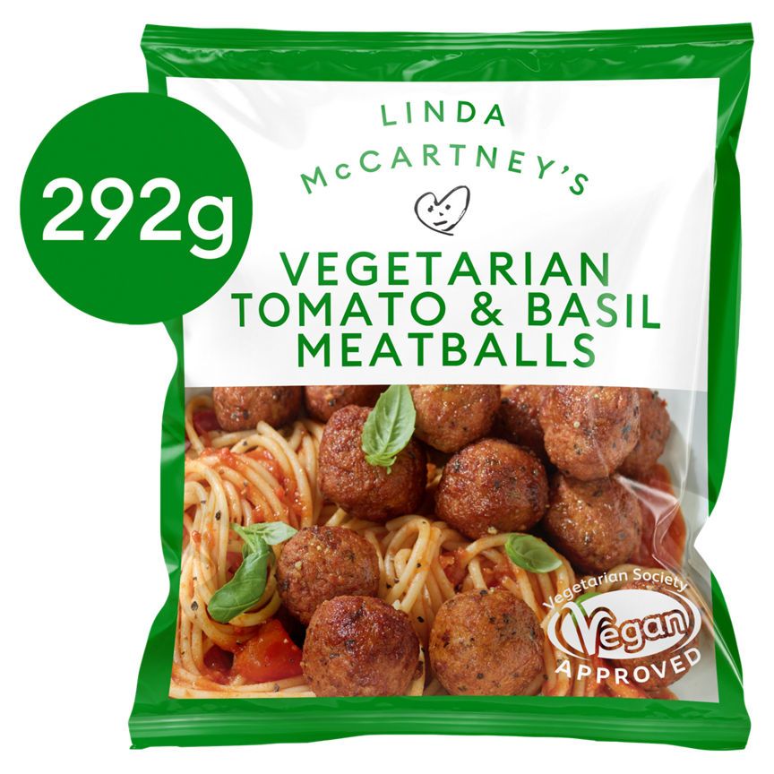 Linda McCartney's Vegetarian Tomato & Basil Meatballs 292g