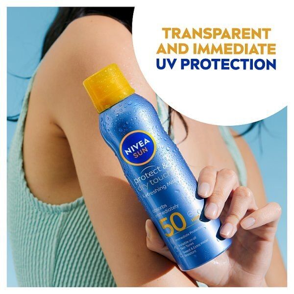 NIVEA SUN Cooling Suncream Mist SPF50 Protect&Refresh 200ml GOODS Superdrug   