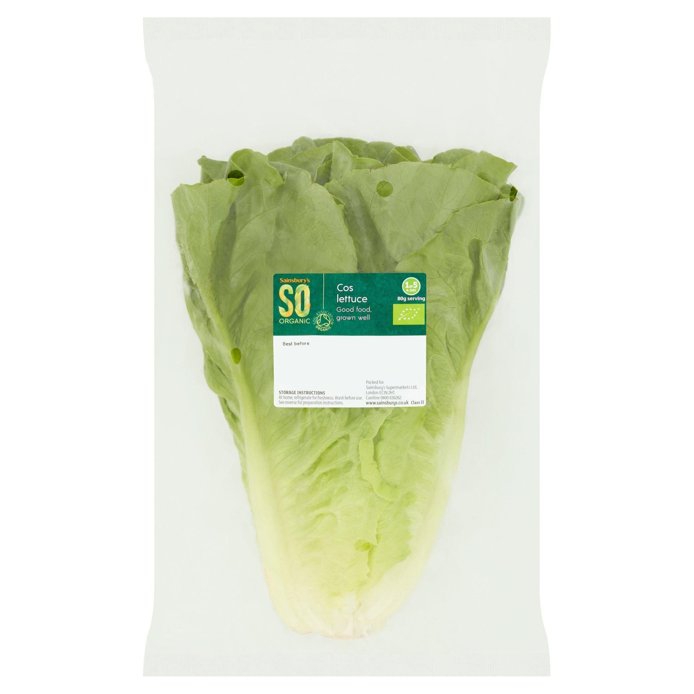 Sainsbury's Cos Lettuce, SO Organic GOODS Sainsburys   