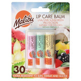 Malibu Lipbalm Vanilla,Tropical & Strawberry SPF30 3 pack GOODS Superdrug   