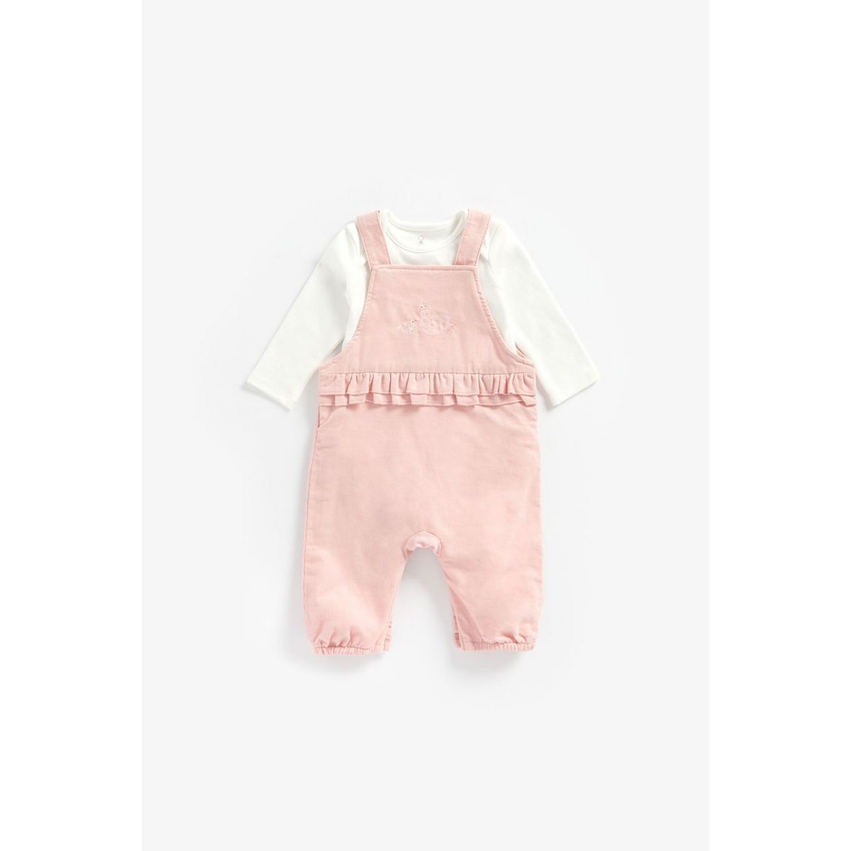 Newborn Girl Cord Dungaree Set GOODS Boots   