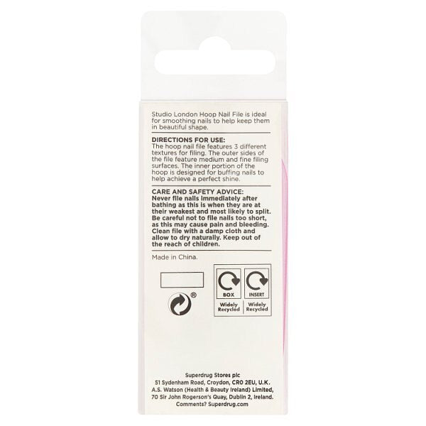 Studio London Hoop Nail File GOODS Superdrug   