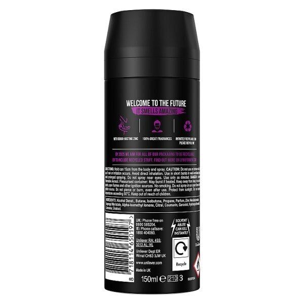 Lynx Deodorant Aerosol Bodyspray Excite 150ml GOODS Superdrug   