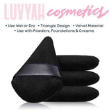 LUVYAH Cosmetics Triangle Make Up Powder Puff Sponges x 6 GOODS Superdrug   