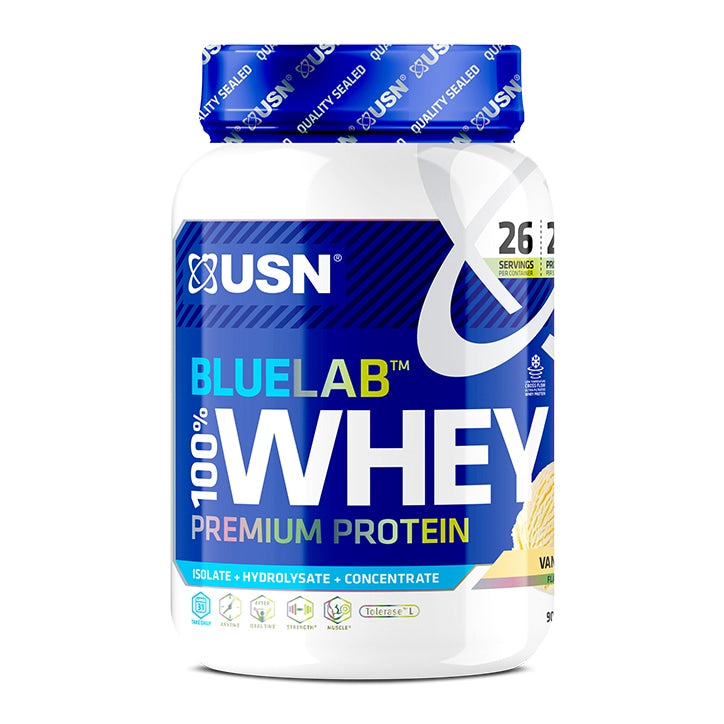 USN Blue Lab Whey Premium Protein Powder Strawberry 2kg Whey Protein Holland&Barrett   