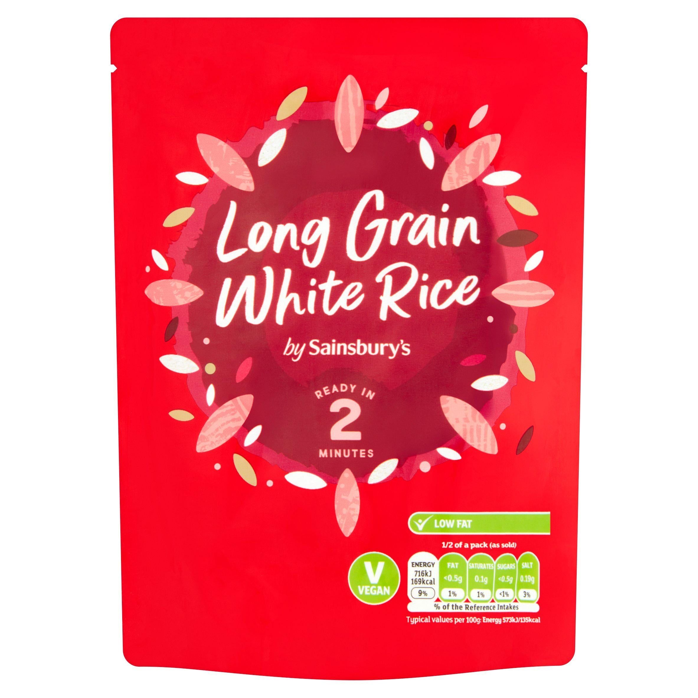 Sainsbury's Microwave Rice Long Grain White 250g GOODS Sainsburys   