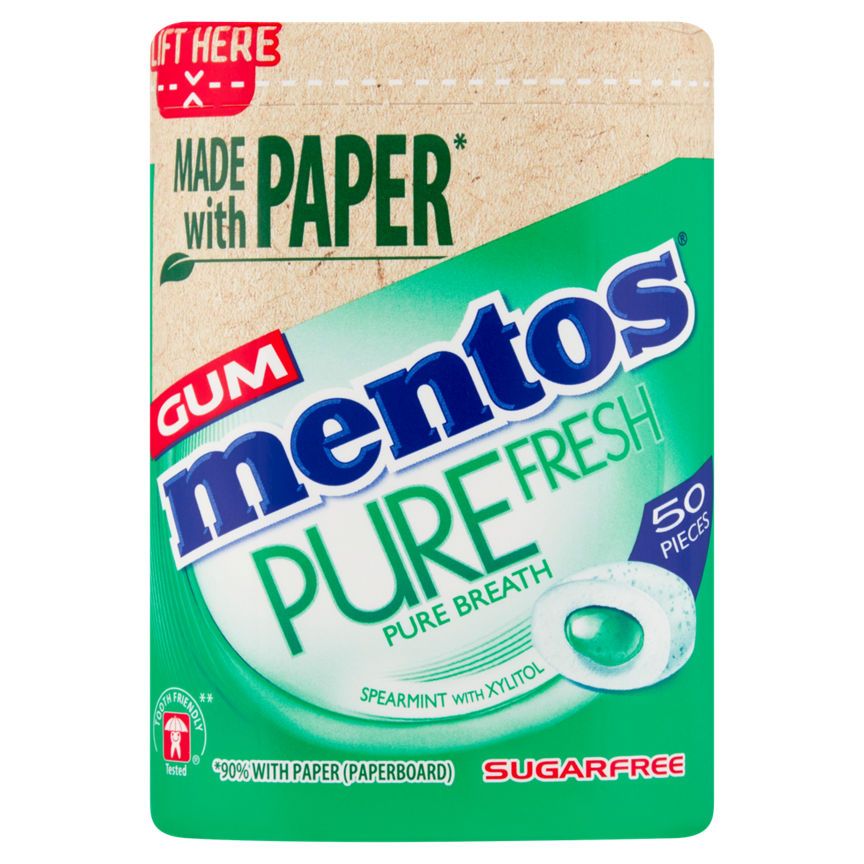 Mentos Gum Pure Fresh Spearmint 50 Pieces GOODS ASDA   