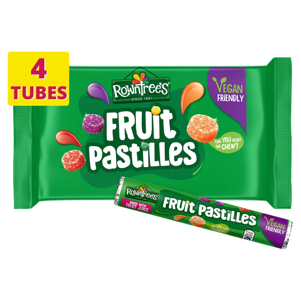 Rowntree’s Fruit Pastilles Sweets Tube Multipack 4x41g