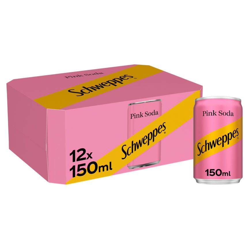 Schweppes Pink Soda Cans