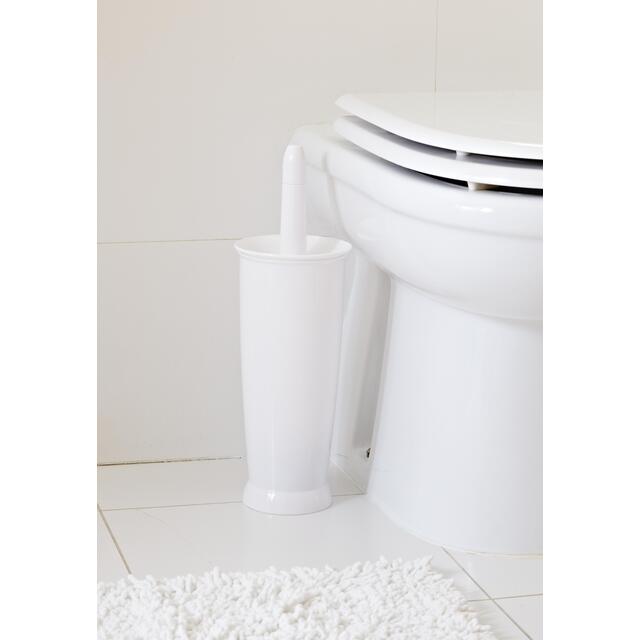 Addis Closed Toilet Brush Set White - McGrocer
