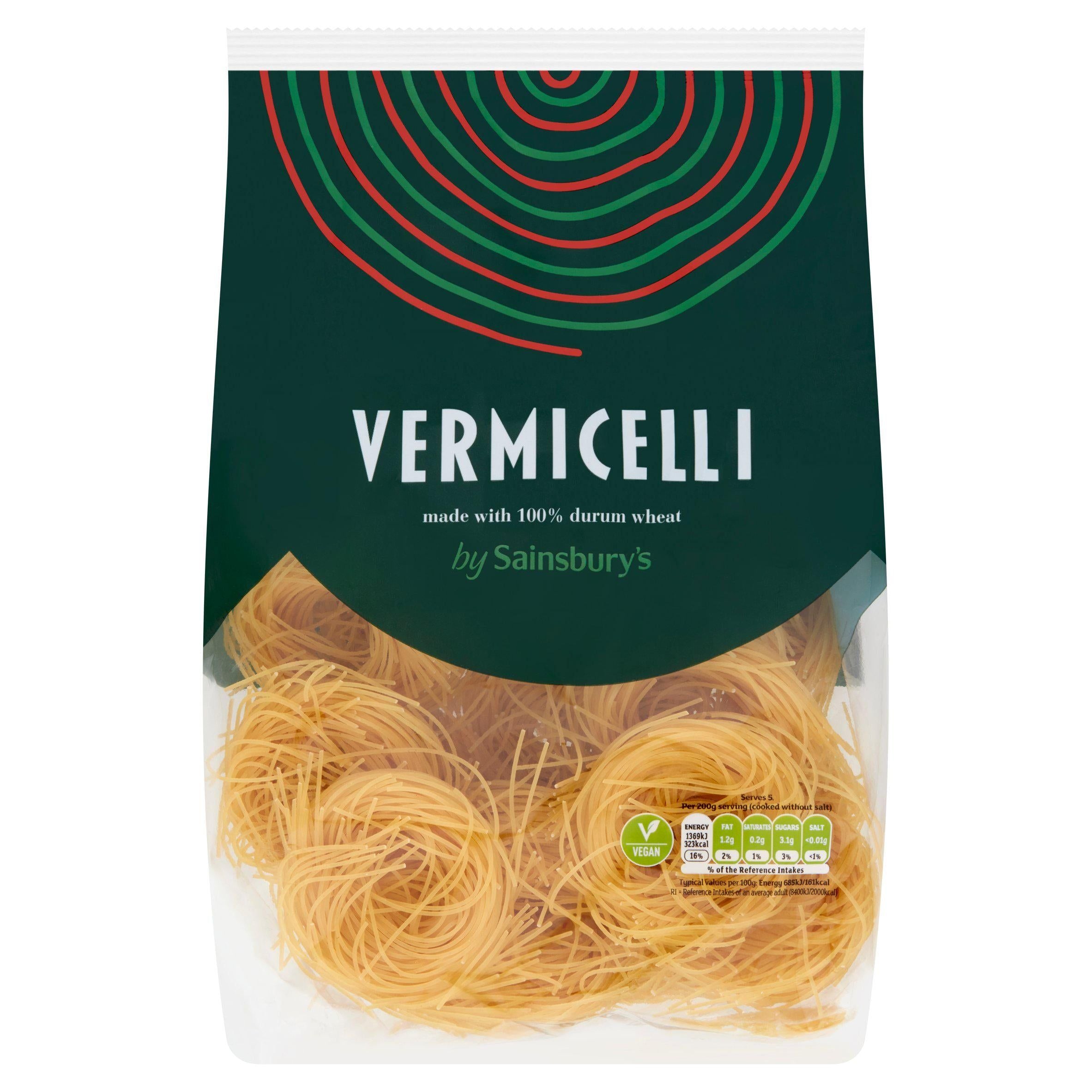 Sainsbury's Italian Vermicelli Pasta 500g Pasta Sainsburys   