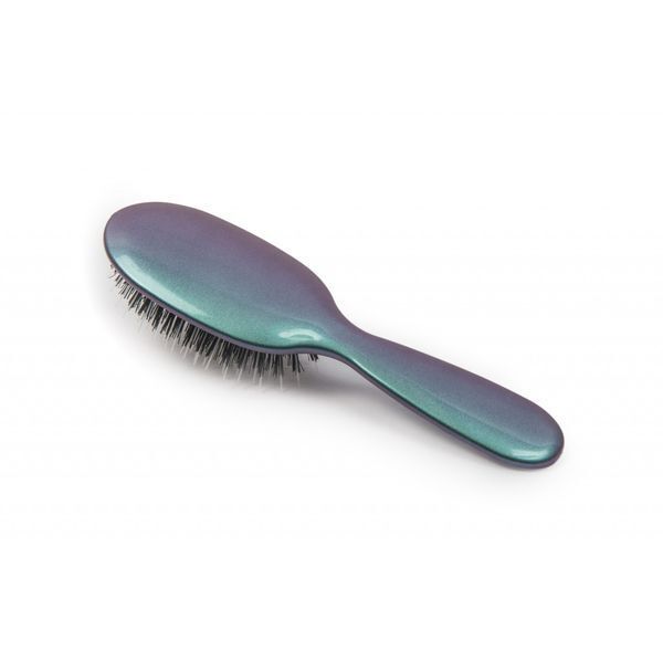 Rock & Ruddle Green Purple Small Mix Bristle Hairbrush