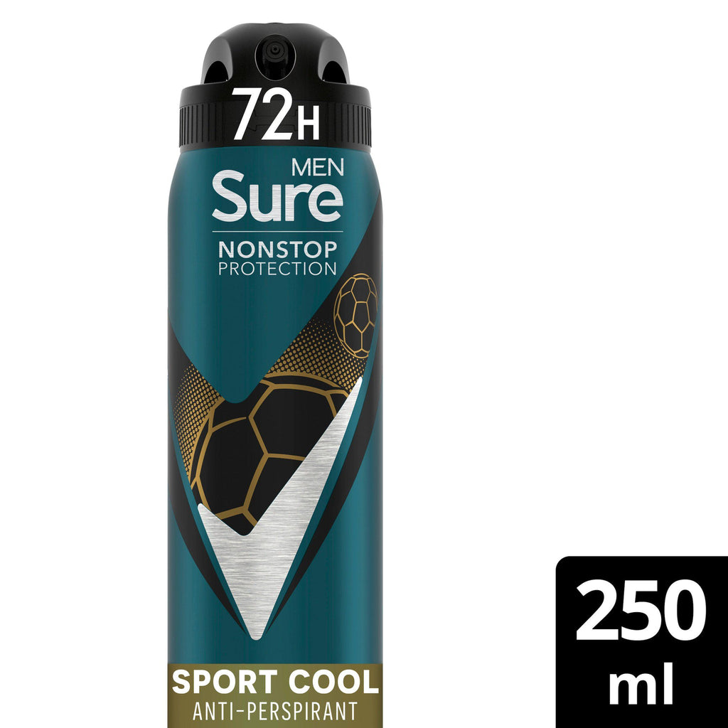 Sure Men Sport Cool 72h Nonstop Protection Antiperspirant Deodorant 250ml