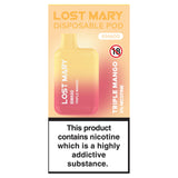 Lost Mary Disposable Pod BM600 Cherry Ice 20mg GOODS Sainsburys   