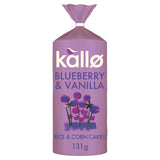 Kallo Blueberry &amp; Vanilla Low Fat Rice &amp; Corn Cakes