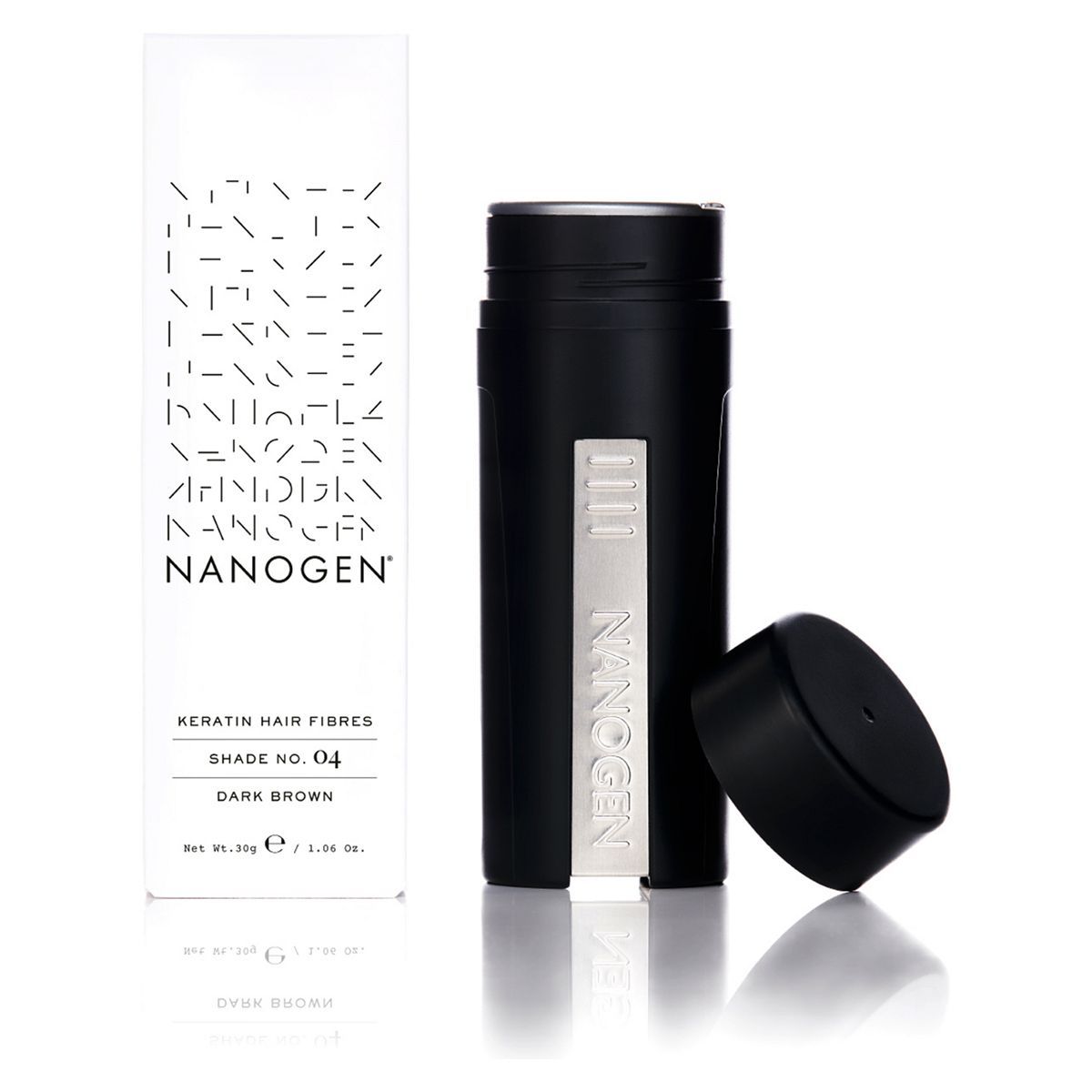 Nanogen Hair Thickening Keratin Fibres - Dark Brown 30g (2 month supply) GOODS Boots   