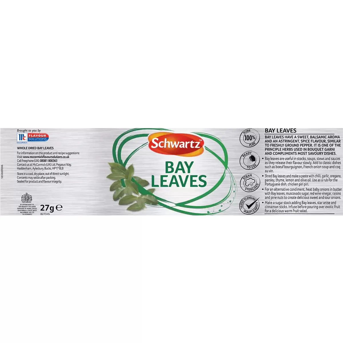 Schwartz Bay Leaves, 27g GOODS Costco UK