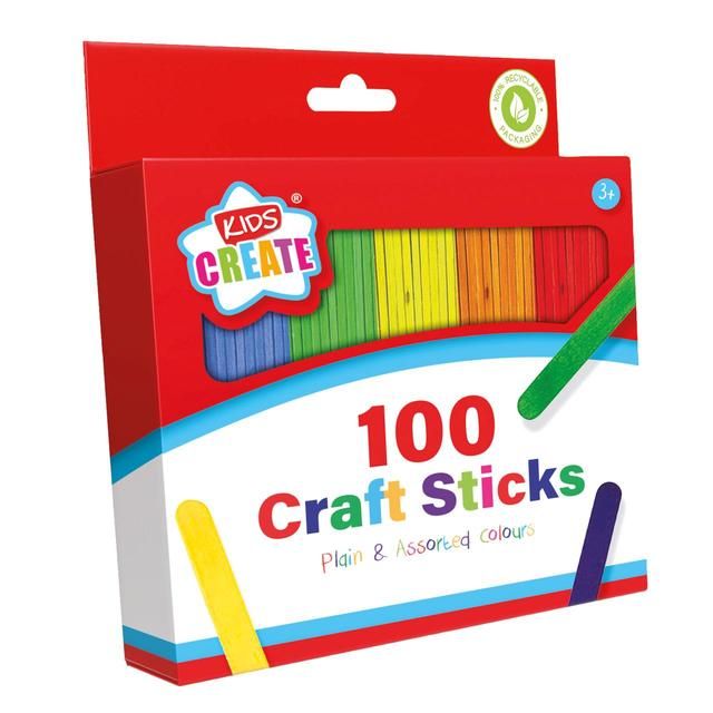 100 Craft Sticks   100 per pack