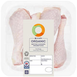 Ocado Organic Free Range Chicken Drumsticks   Typically: 475g GOODS M&S   