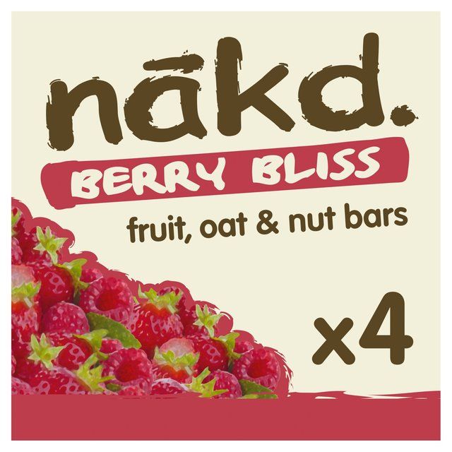 nakd. Berry Bliss Fruit Nut & Oat Bars Multipack   4 x 30g