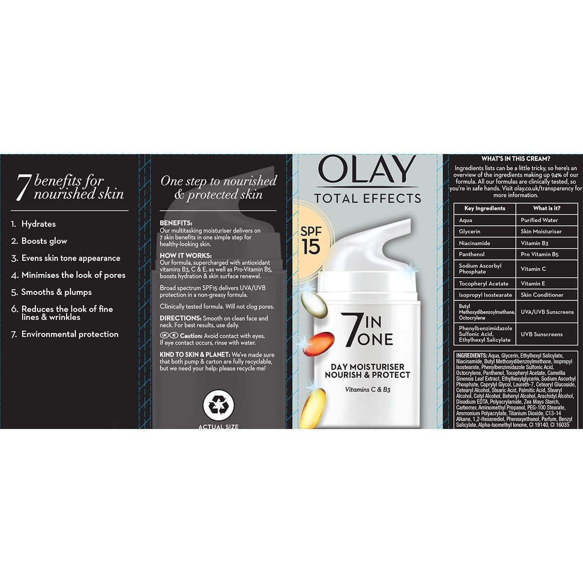 Olay Total Effects Age Moisturiser, 2 x 50ml GOODS Costco UK