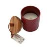 Sainsburys Home Christmas Spice Ceramic Candle with Embossment Small