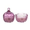 Sainsburys Chatsworth Pressed Glass Candle