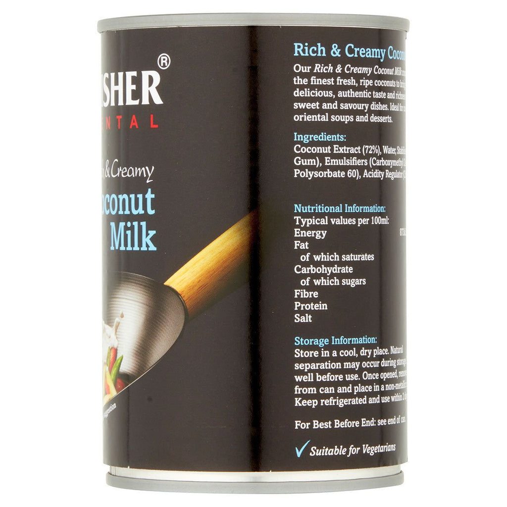 Kingfisher Oriental Coconut Milk, 6 x 400ml