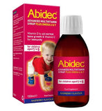 Abidec Advanced Multivitamin Syrup Plus Omega 6  9 Raspberry Flavour - 150ml
