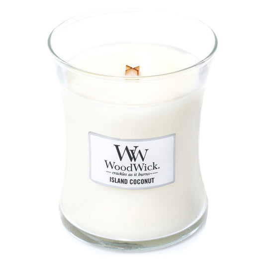 WoodWick Island Coconut Medium Jar Candle