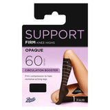 Boots Firm Support 60 Denier Opaque Knee Highs 1 pair pack Black One Size