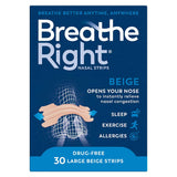 Breathe Right Congestion Relief Nasal Strips Original Large 30s