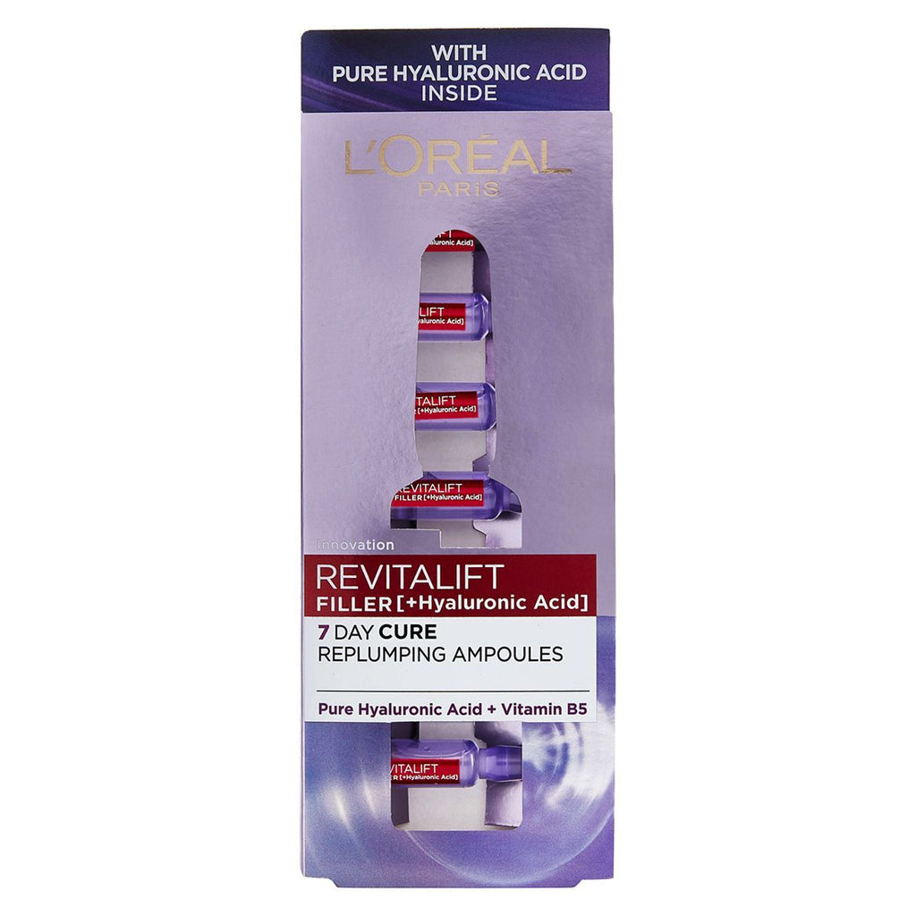 L'Oreal Paris Revitalift Filler Replumping Hyaluronic Acid Ampoules 7 x 1.3ml