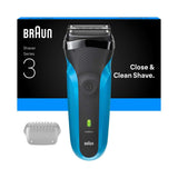 Braun Series 3, Electric Shaver Wet & Dry Razor For Men - Black/Blue 310