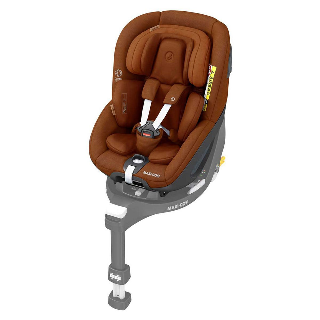 Maxi-Cosi Pearl 360 child car seat authentic cognac