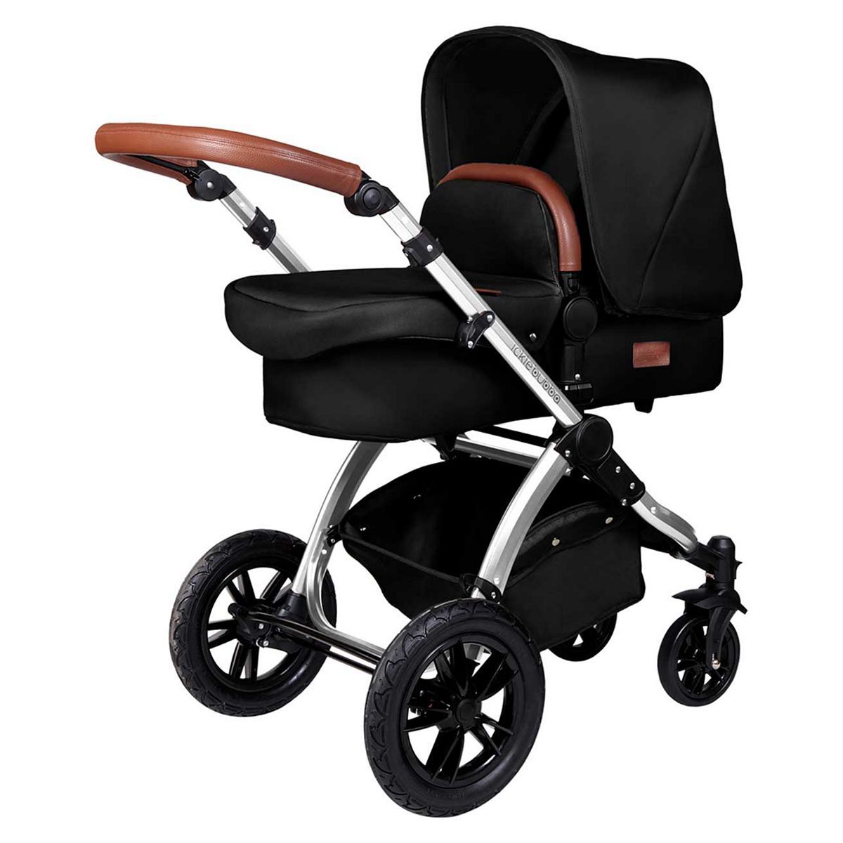 Ickle Bubba Stomp V4 2 in 1 carrycot &amp; pushchair chrome/midnight