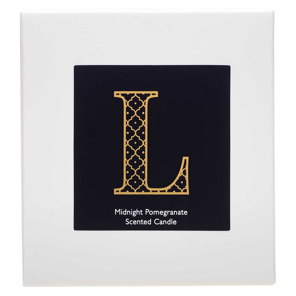 Landon Tyler Alphabet Candle - Letter L - Midnight Pomegranate 140g