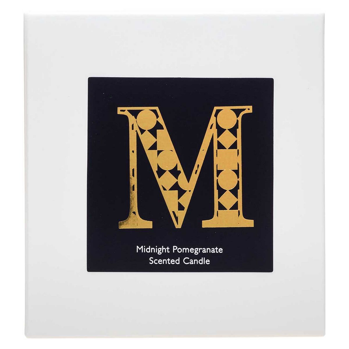 Landon Tyler Alphabet Candle - Letter M - Midnight Pomegranate 140g