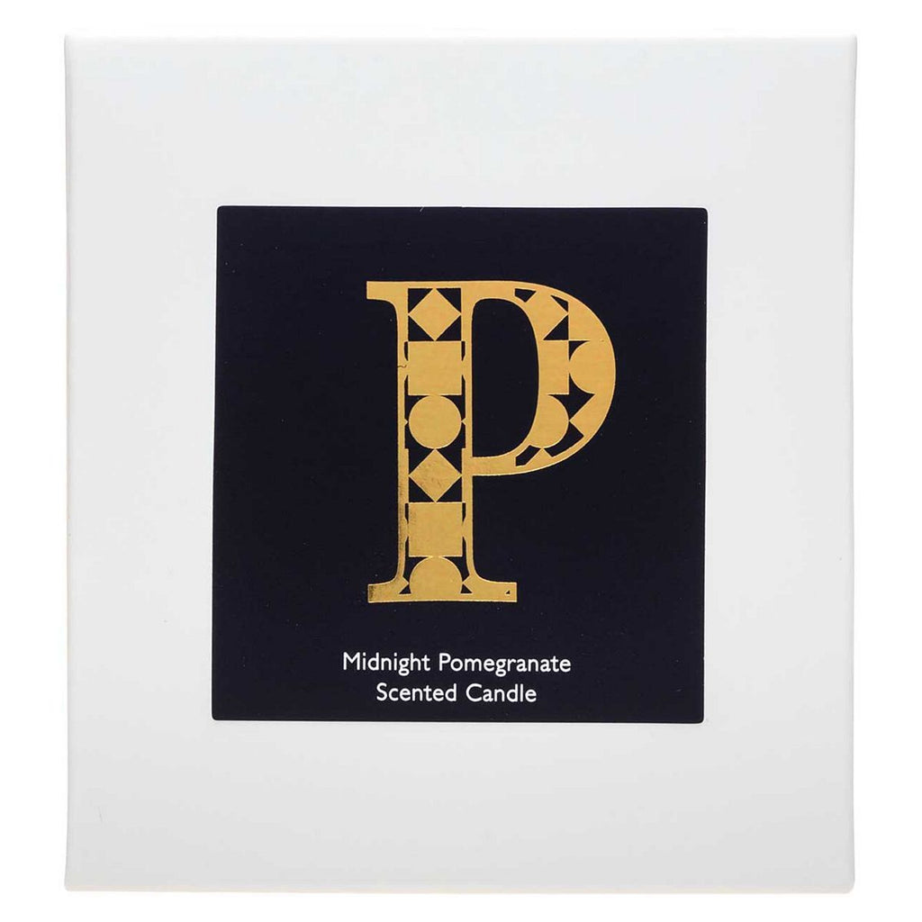 Landon Tyler Alphabet Candle - Letter P - Midnight Pomegranate 140g