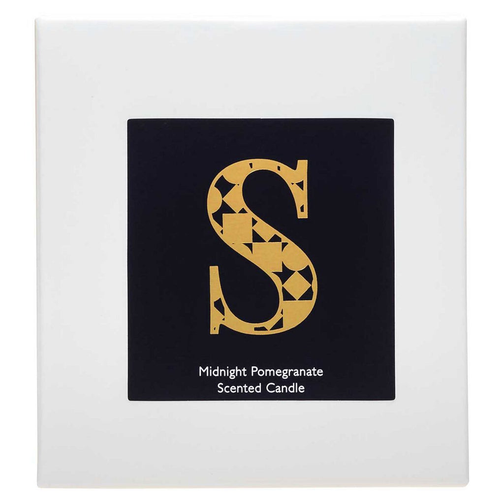 Landon Tyler Alphabet Candle - Letter S - Midnight Pomegranate 140g