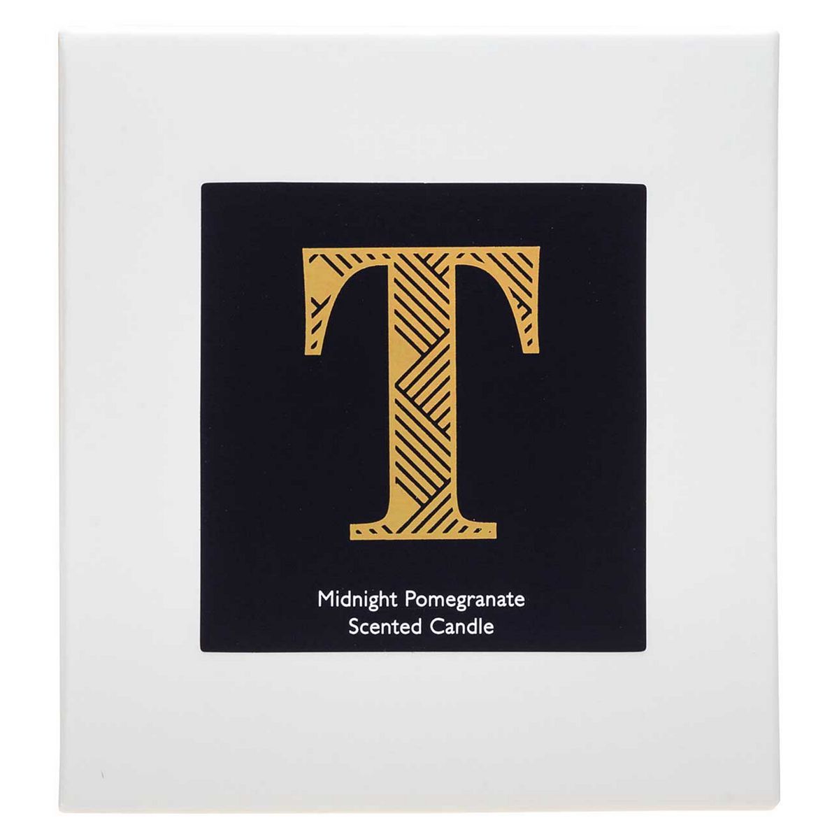 Landon Tyler Alphabet Candle - Letter T - Midnight Pomegranate 140g GOODS Boots   