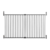 DreamBaby Broadway Metal 2 - Panel Extending Gro - Gate Xtra - Wide (Fits Gaps 76 - 134.5cm) - Charcoal - Hardware Mounted