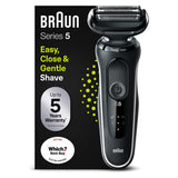Braun Series 5 50-W1000s Electric Shaver For Men, White