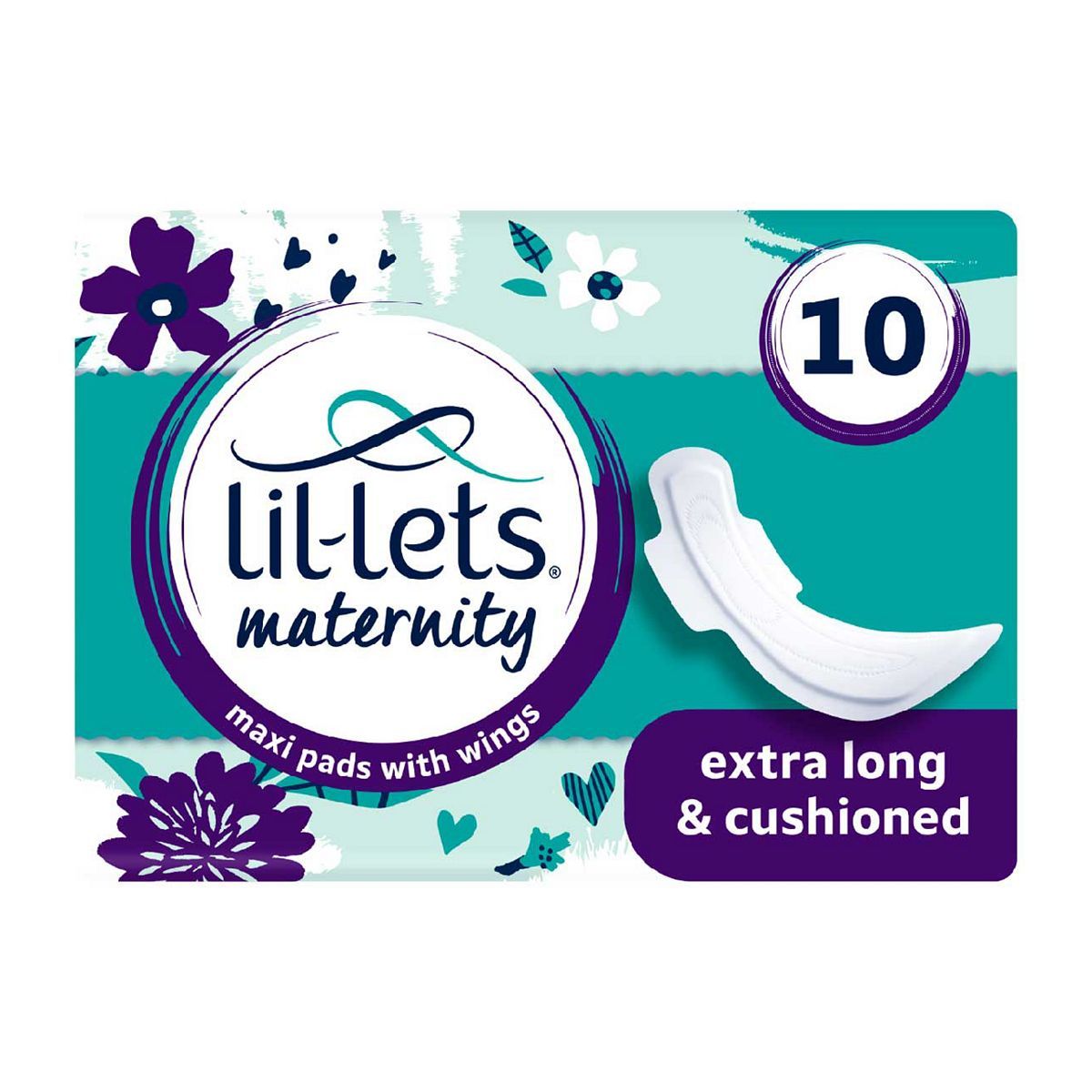 Lil-Lets Maxi Maternity Pads with Wings - 10 pack GOODS Boots   