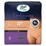 Boots Staydry Underwear Peach - Large - 10 pairs