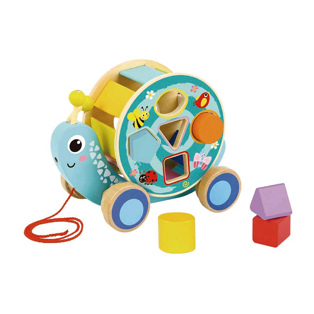 Tooky Toy Wooden Pull Along - Snail