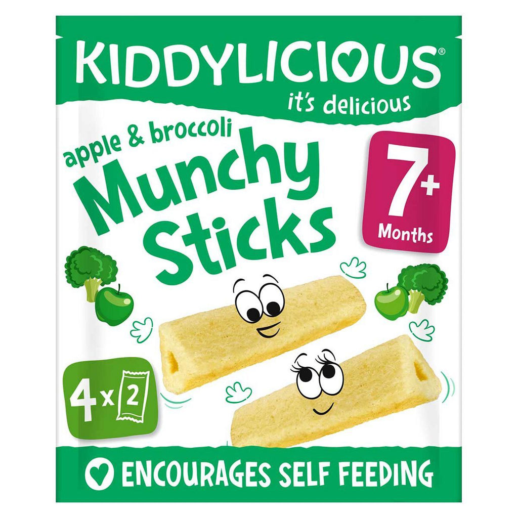 Kiddylicious Munchy Sticks Apple & Broccoli 4 x 4g