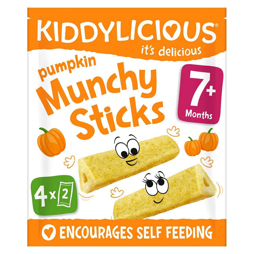 Kiddylicious Munchy Sticks Pumpkin 4 x 4g